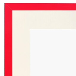 Post Box Red 20mm Picture, Photo, Poster Frame With Ivory Mount - thumbnail 2