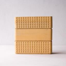 Doted Concrete Planter Box Terracotta Yellow Polka Dot- Minimalist Pot - Succulent Plant Rectangular Polka Dot - thumbnail 3