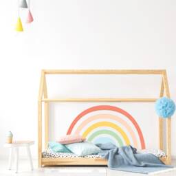 Rainbow Wall Decal Plastic-Free Mural For Kids Room - thumbnail 2