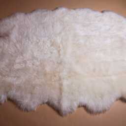 Naturasan Sheepskin Lambskin Rug, Sexto Skin - Made From Six Pelts, Silky Long Hair, Very Special & Rare, Sexto, Natural White - thumbnail 3