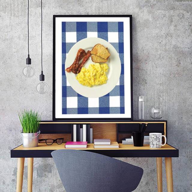 Ron Swanson Poster Print, Wall Art, Office Decor, Bacon & Eggs, Parks & Recreation, Framed, Rec Art - image 1