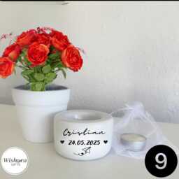 Personalized Memorial Candle Holder - Remembrance Gift, Sympathy Keepsake - thumbnail 4