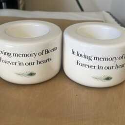 Personalized Memorial Candle Holder - Remembrance Gift, Sympathy Keepsake - thumbnail 4