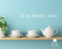 Wall Decals Quote If in Doubt Love - Vinyl Sticker Art Custom Home Decor
