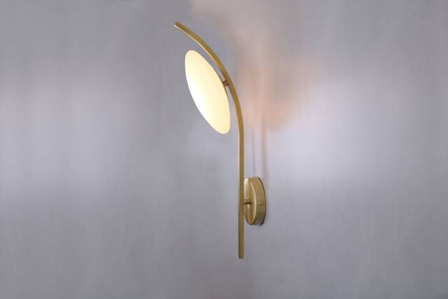 Wall Lighting - Brass Gold Lamp Vanity Light Fixture, Sconce , Bedroom Sconce- Million Model Ranor Design - image 1