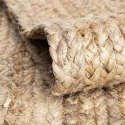Hemp Hand Braided Rug With Headboard, Customisable - thumbnail 4
