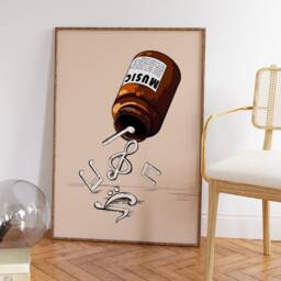 Music Wall Art, Art Print, Decor, Gift, Lovers Gift For Lover, Retro A1/A2/A3/A4 - thumbnail 2