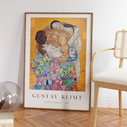 Gustav Klimt Wall Art, Family Embrace, Art Poster, Love Couples Print, Nouveau Decor, Gift, A1/A2/A3/A4 - thumbnail 2