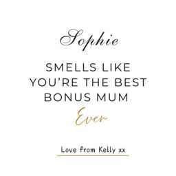 Personalised Mother's Day Soy Candle Gift, Bonus Mum - thumbnail 2