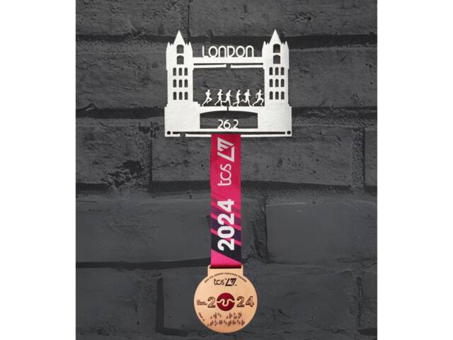 Medal Hanger - Holder Display London Marathon Gifts For Runners - image 1