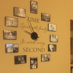 Family Wall Decal, Time Spent With Decor, Picture Frame Farmhouse Photos - thumbnail 3