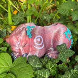 Night Elf Dreaming Sparkly Pink Xl 3D Printed Planter 24cm X 13cm - thumbnail 3