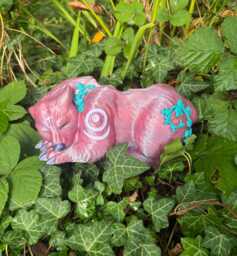 Night Elf Dreaming Sparkly Pink Xl 3D Printed Planter 24cm X 13cm - thumbnail 1