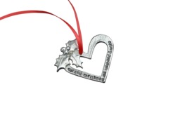 2 Year Anniversary Christmas Tree Ornament - Reads Our 2nd As Husband & Wife