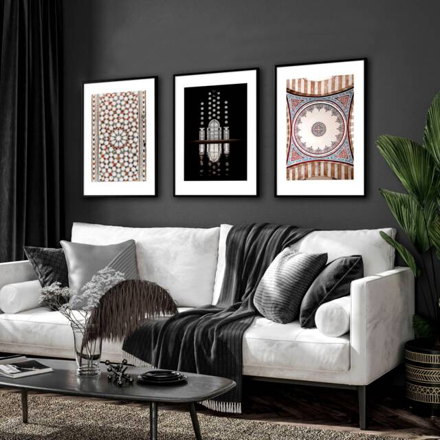 Islamic Wall Art Set Of 3 Art Prints, Home Decor, Eid Decoration, Muslim Gift For Women, Quran Quotes Gift, Arabic Calligraphy - image 1