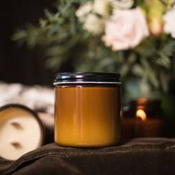 Candle - Citron Mandarin Handcrafted Small Batch Scented Wood Wick Candle - thumbnail 2