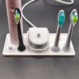 Electric Toothbrush Holder For Charger, 2 Toothbrushes & 4 Philips Sonicare Heads Stand Rectangular - thumbnail 3