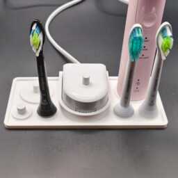 Electric Toothbrush Holder For Charger, 2 Toothbrushes & 4 Philips Sonicare Heads Stand Rectangular - thumbnail 1