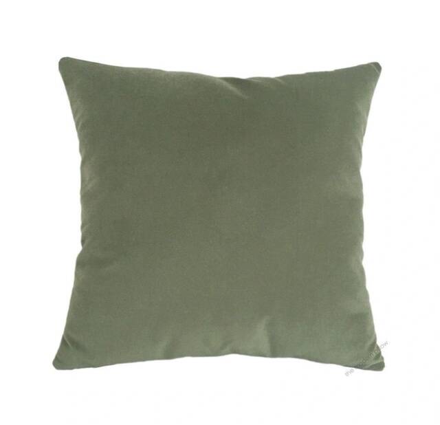 Sage Green Velvet Suede Decorative Throw Pillow Cover/Case Cushion 20x20 - image 1