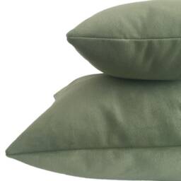 Sage Green Velvet Suede Decorative Throw Pillow Cover/Case Cushion 20x20 - thumbnail 2
