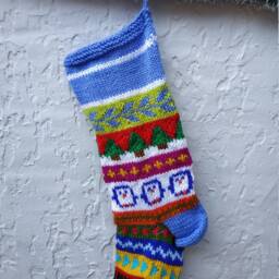 Knit Christmas Stockings For Kids, Vintage Ornament, Christmas Stocking Set Wish Name, Personalized Handmade Kit - thumbnail 3