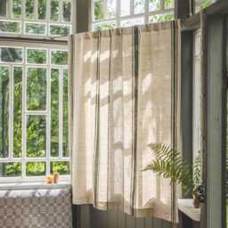 French Style Linen Curtain, Linen Window Treatments, Rod Pocket Farmhouse Natural Custom Curtain - thumbnail 2
