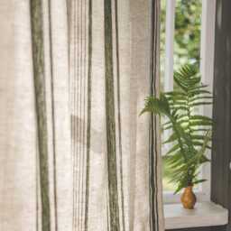 French Style Linen Curtain, Linen Window Treatments, Rod Pocket Farmhouse Natural Custom Curtain - thumbnail 3