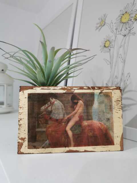 Lady Godiva Wooden Wall Art John Collier Pre-Raphaelite Painting - image 1