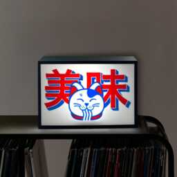 Japanese Lucky Cat Lightbox 3D Printed Kawaii Desk Decor Japan Decor Wall Art - thumbnail 2