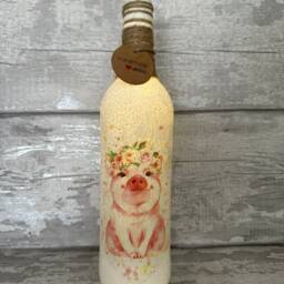 Pig Gifts Vase Light Up Bottle, Slate Heart, Plant Pot, Coasters, Wax Burner, Soy Melts, Pig Gifts, Lovers - thumbnail 3