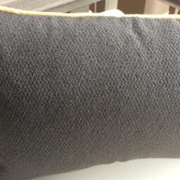 Clarence House Pillow Cover in Tibet Dragon(Tibet Small Scale Charcoal With Soft Woven Back & Mustard Cord - 13 - thumbnail 3