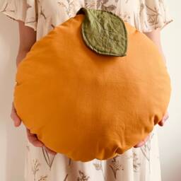 Orange Pillow, Shaped Pillow For Nursery, Fruit Shaped Pillows, Cute Housewarming Gift, Toddler Room Decoration, Nursery - thumbnail 2