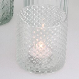 Elegant Glass Tea Light Holder Set Assorted Designs, Wedding Table Decor - thumbnail 3