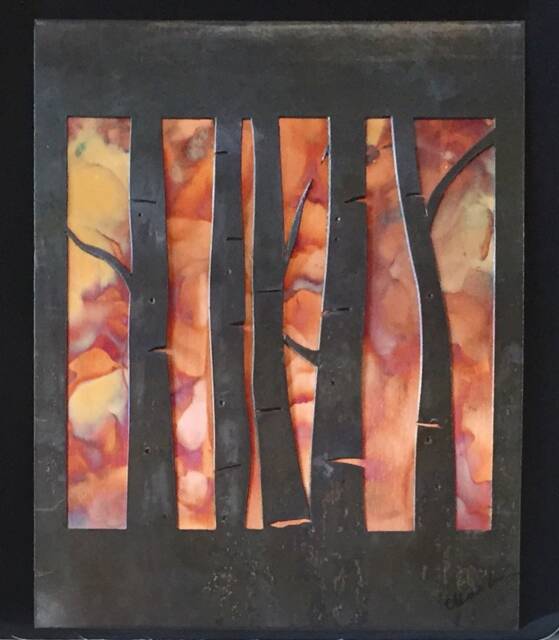 Aspens At Dusk - image 1