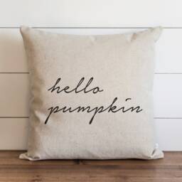 Fall Pillow Cover // Hello Pumpkin Autumn Thanksgiving Decor Home Farmhouse - thumbnail 1
