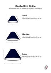 Ecru Beige Textured 100% Linen Tapered Coolie Lampshade - thumbnail 4