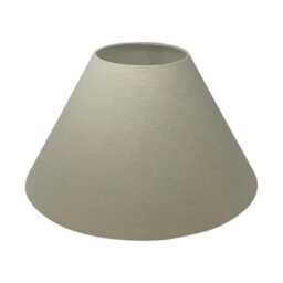Ecru Beige Textured 100% Linen Tapered Coolie Lampshade - thumbnail 1