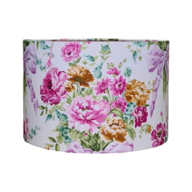 Bridgerton Floral Drum Lampshade Liberty Bow Bouquet Fabric - image 1