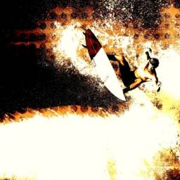 Surfing Beach Towel Surf Art Photography, Unique Design - thumbnail 3