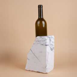 Handmade Lilac Marble Wine Bottle Holder Unique Rack - thumbnail 4