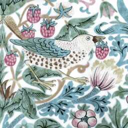 William Morris Strawberry Thief Lampshade Pink Art Nouveau Lamp Shade - thumbnail 4