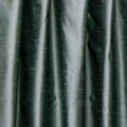 Smokey Green Art Silk Curtain Panels, Faux Curtains - Rod Pocket, Grommet, Box Pleat, Three Pinch Tab Top & Plain Ring Top - thumbnail 3