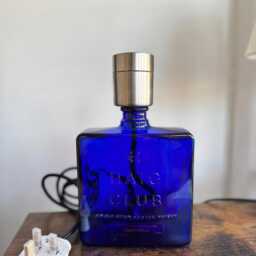 Haig Club Blue Whisky Bottle Table Lamp - Limited Edition, Whiskey Sustainable Lights, Repurpose Recycled Upcycled Light, Novelty Light - thumbnail 3