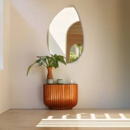 Bathroom Mirror, Aesthetic Wall Bedroom Irregular Mirror Home Decor, Accessory, Gift, Housewarming Gift - thumbnail 4