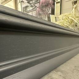 "Large Dark Grey Modern Wall Mirror 42""x30" - thumbnail 2