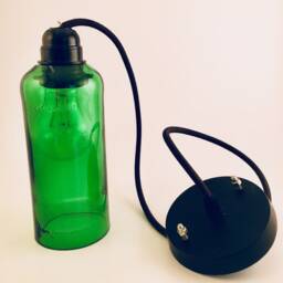 Jameson Irish Whiskey Bottle Hanging Pendant Light Fixture With Fittings - thumbnail 2