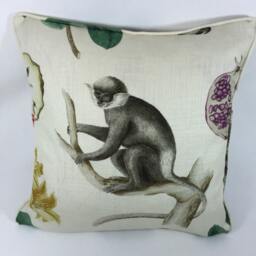Sanderson - Capuchins Emerald Cushion Cover Throw Pillow Designer Home Decor - thumbnail 2