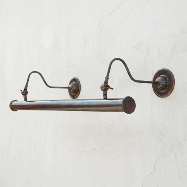 Handcrafted Brass Picture Light - Mid-Century Modern Art Deco Wall Sconce - image 1