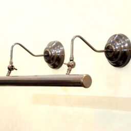 Handcrafted Brass Picture Light - Mid-Century Modern Art Deco Wall Sconce - thumbnail 2
