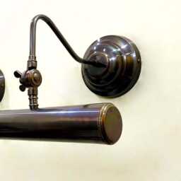 Handcrafted Brass Picture Light - Mid-Century Modern Art Deco Wall Sconce - thumbnail 4